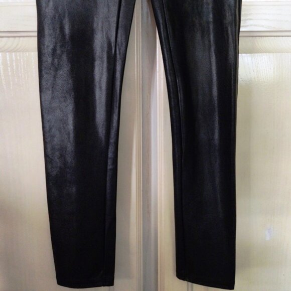 Spanx Faux Leather Leggings, Animal Print, White, Red Tops, 4 Piece, Sz Large - Picture 13 of 16